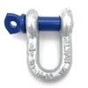 Pack of 2 High Strength Shackles with Eye Bolt Curved