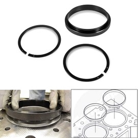 YMT Anti-Polishing Rings & Piston Ring Compressor Adapter Tool for Cummins ISX 5299448 5299447 5299339 Alt Remover & Installer Kit Suitable for PT-7040 & 5394454