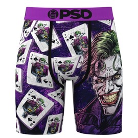 PSD Men's Boxer Briefs - Jokers Wild, 7 Inch Inseam, Moisture-Wicking, 4-Way Stretch, Boxer Briefs for Men, Medium