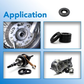 Parts and Parts Radial Shaft Seal 10 x 24 x 4 mm, AS/TC/BASL/WAS, DIN 3760 Seal Ring, NBR 70, Heat & Chemical Resistant, Ideal for Engines, Pumps, Gearboxes & Industrial Applications