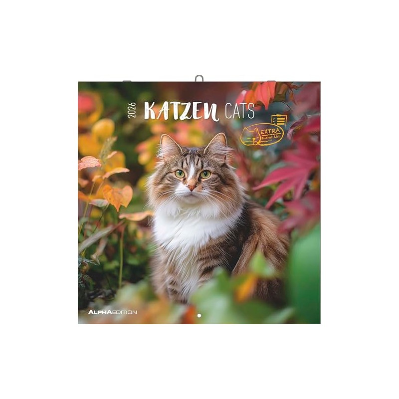 Alpha Edition - Cat Calendar 2026 - Brochure Calendar 30