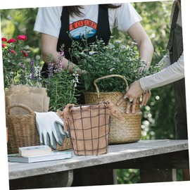 CHILDWEET 1pc Decorative Woven Iron Craft Basket Flower Container for Stylish Storage for Home Decor Nursery Organization and Floral Arrangements