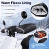 Zephanor Motorcycle Handlebar Muffs, Windproof Waterproof Motorbike Hand Warmer Gloves,