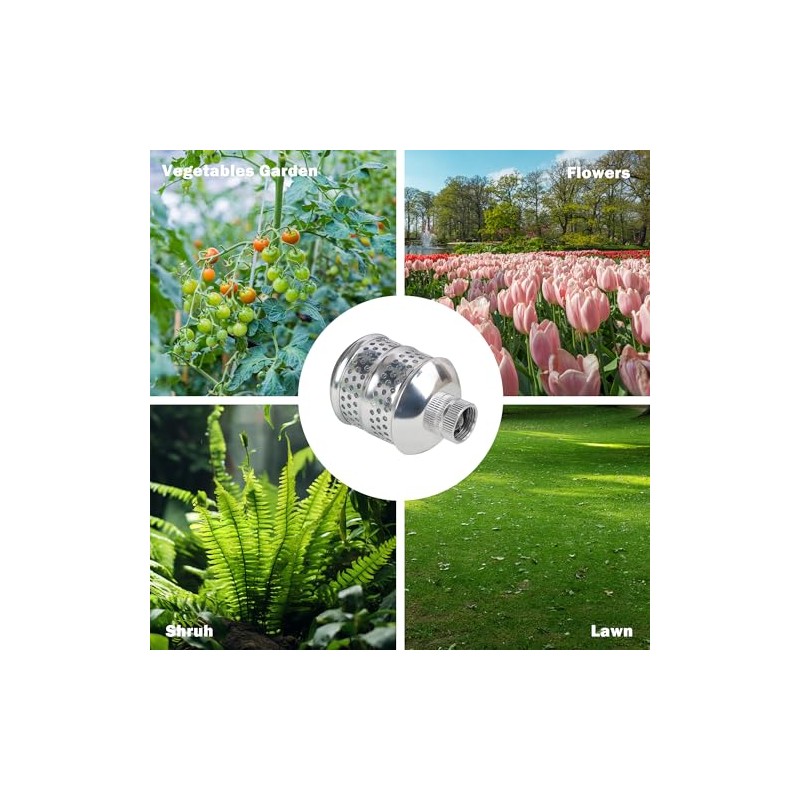 Gentle Garden Bubbler Sprinkler Heads - 2 Pack Aluminum Diffusers