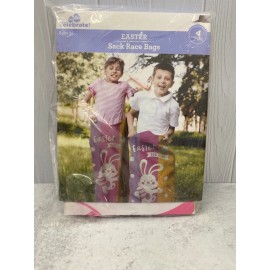 Way to Celebrate Set of 4 Easter Potato Sack Race Jumping Bags Party games ages 3+