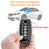 Kirsnda key fob cover,case with Metal keychain compatible with nissan,Soft