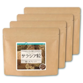 Health & Wild Grass Tea Center, Salacia Grain (Made in India), 5.3 oz (150 g) (Approx. 750 Tablets) x 4 Pieces