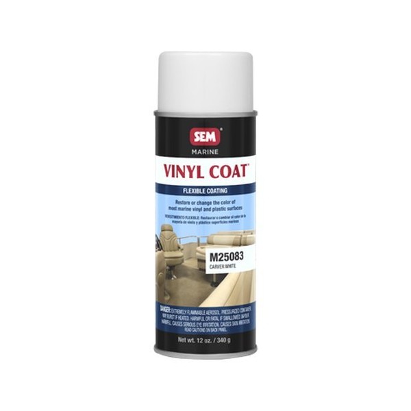 SEM M25083 Carver White Marine Vinyl Coat - 12 oz.