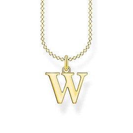 THOMAS SABO KE2010 KE2035 Sterling Silver Letter Necklace, Silver, No Gemstone
