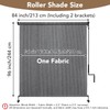 Outdoor Roller Shade 7' W x 8' H Cordless -