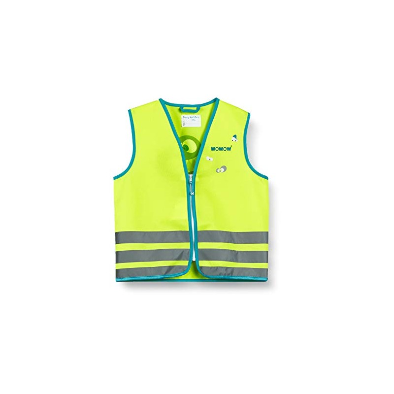 Wowow Unisex Kids Crazy Monster Reflective Vest, Yellow, S, yellow