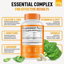 Height Growth Suplemento Para El Crecimiento 60 Capsulas Sin Sabor