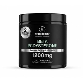 Beta Ecdysterone 1200mg - 120 Capsules 2 Months Supply | 98% Maximum Purity Ecdysterone for Lean Muscle Growth, Strength & Performance (Tested by Eurofins USA)