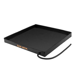 SAN HIMA Portable Shower Pan 41"x41" - Foldable Camping Shower Base Floor with Drainage Hole Storage Bag for RV Camping Outdoor Beach Pet Bath