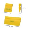 FOSHIO Mini Colander Wiper Scraper Rubber Squeegee Sticker Wrapping Tool