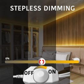 dalattin Warm White LED Strip Lights 50ft, Led Lights Strip Dimmable Bright 24V 3000K, 900 LEDs Lights for Bedroom, Mirror, Kitchen, Strong Adhesive（2 Rolls of 25ft）