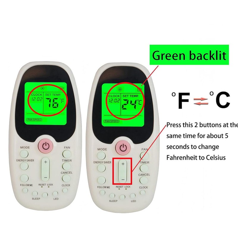 Replacement Remote Control for Arctic King Midea Comfort-aire Window Air