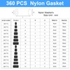 360 Pcs Nylo360 Pcs Nylon Plastic Spacers, Black Nylon BS