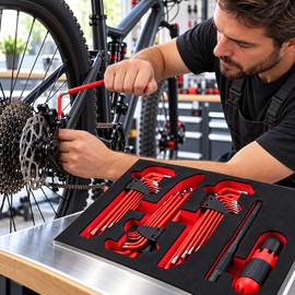 30-Piece Hex & Torx Key Set for Repairs – Long-Arm Ball-End Wrenches with Handles for Auto, Bike & Home Maintenance