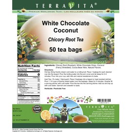 White Chocolate Coconut Chicory Root Tea (50 tea bags, ZIN: 561307) - 3 Pack