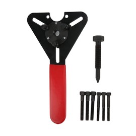 Yctze R134a Air Conditioning Clutch Holding Tool, Steel Car A/C Repair Dual Purpose Wrench Set Clutch Hub Remover Compressor