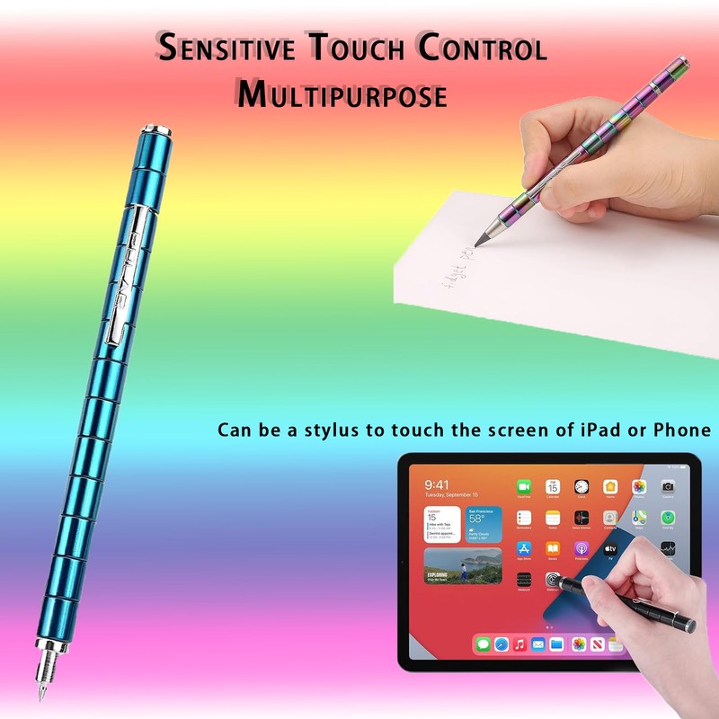 WEZCHUGHAOL Magnetic Pen, Multifunctional Deformable Writing Pen (Black)