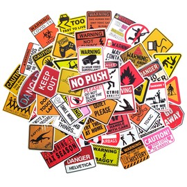 Aufkleber Vsco Gefahr Sicherheit Warnung Aufkleber Auto Motorrad Aufkleber für Laptop Laptop Auto Aufkleber