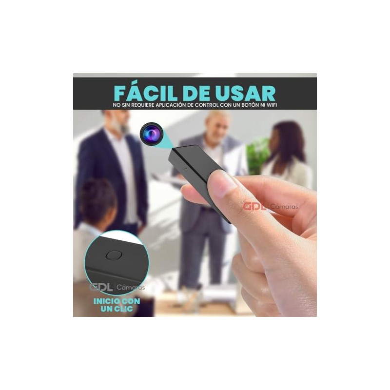 Camara Espia Memoria Flash USB, Grabacion 1080P HD, Camara Oculta