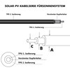 Solar Cable Y Splitter, 1Y2 Solar Panel Y Connector 10AWG