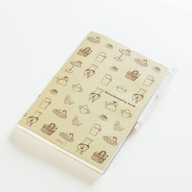 DESIGNPHIL Midori 12266006 Household Account Book, A5 Month + Weekly Cook Pattern