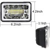 BRICOLOGHT 4x For Ford Mustang 1979-1986 DOT 4x6" Square LED
