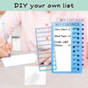 AIMALL Reusable Plastic Chore Chart Board, 7.87 x 4.72 Inches,