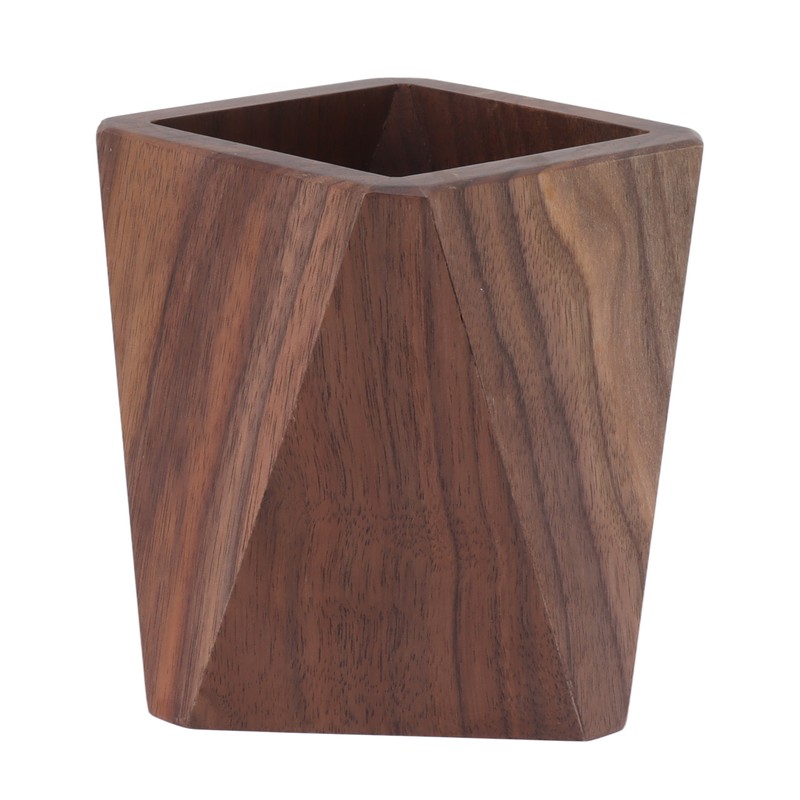 Cooking Utensil Container Smoothing Stable Large Capacity Simple Wooden Pen