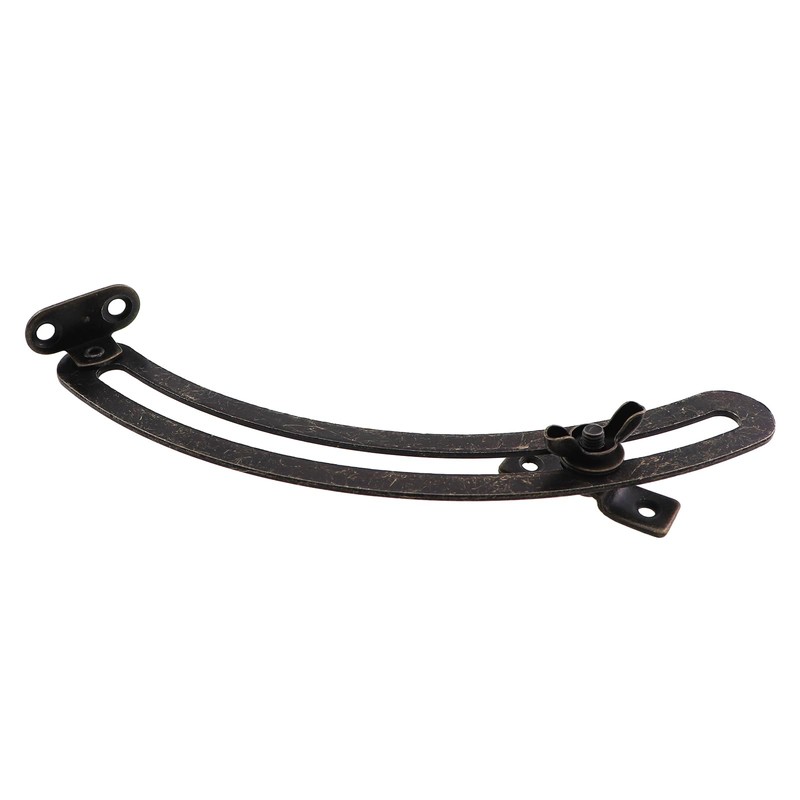 ZQIY 2PCS Metal Curved Lid Adjustable Support Hinges 175x21mm Hardware