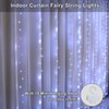 Curtain String Lights, 300 LED Fairy Lights with 8 Light