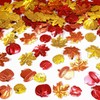 200 Pieces Fall Confetti, Thanksgiving Maple Leaves, Turkey, Pumpkin, Acorn