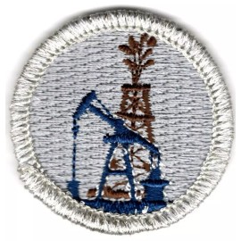 Spoof Merit Badges  - Two (2) Badges 1 1/2" Patch "Drill, Baby, Drill/Moonshin