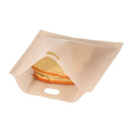 Toaster Bags, Reusable Grilled Cheese Bags Sandwich Bags Non Stick Toaster Bags for Sandwiches, Chicken, Nuggets, Panini and Garlic Toasts(16 * 16.5CM)