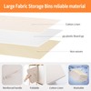 Linen Folding Storage Bins, 3 Pack Large Storage Baskets, Washable,