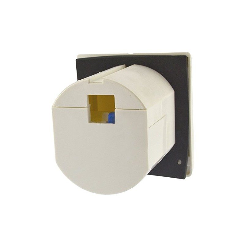 230v Mains 16A Flush Inlet Socket White for Caravan Motorhome