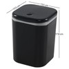 Julyeen Mini cubeta de basura de 0.5 galones con tapa,