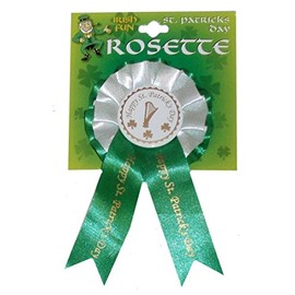 St Patricks Day Irish For The Day Rosette pin Badge decoration