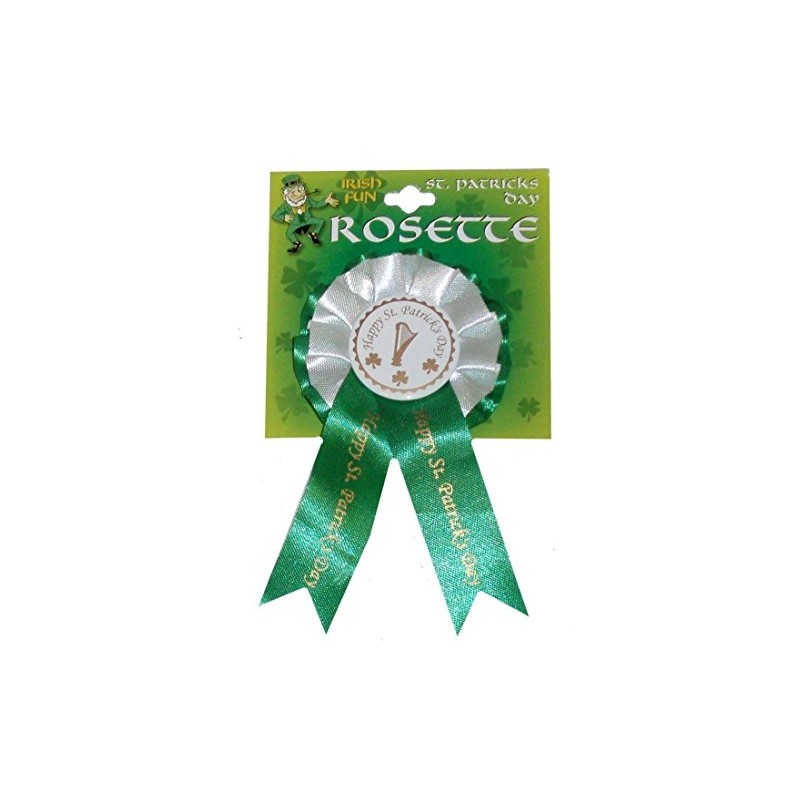 St Patricks Day Irish For The Day Rosette pin Badge