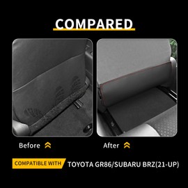 KUNGKIC for toyota GR86 Subaru BRZ 2021 2022 2023 2024 Back Seat Cover Waterproof Kick Mats Backseat Protector Vehicles to Protect from Dirt Mud Scratches Car Interior Accessories 2 Pcs