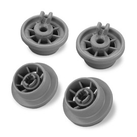 4-Pack Dishwasher Lower Rack Wheels Ø1.45" for Bosch Siemens 00165314 165314 Lower Dishrack Roller Basket Runner Rail Wheel Kit for SilencePlus Sportline Classixx Extraklasse Logixx HydroSensor