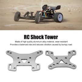 RC Shock Tower, Aluminium Alloy 1/14 Front Rear Shock Tower Compatible with WLtoys 144001 144002 144010, Silver