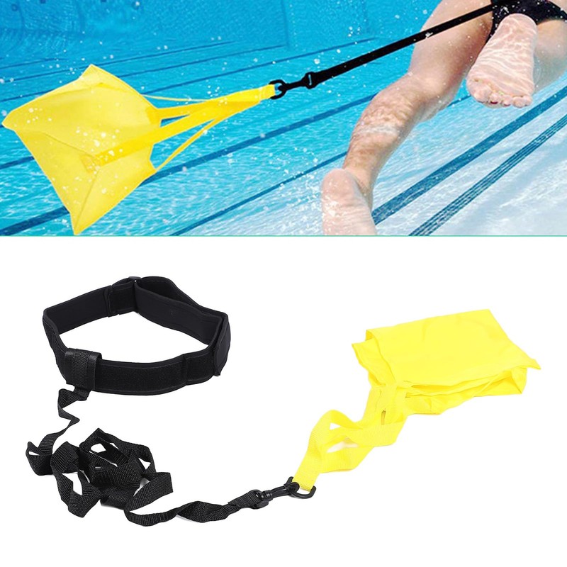 Swim Parachute Training Set, Swimming Strength Belt With Drag Parachute,