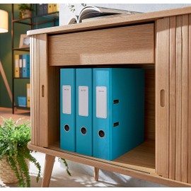 Leitz Lever Arch File 180 Cosy A4 80mm Calm Blue (Pack 6) - 10610061