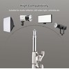 2M/79in Adjustable Metal Tripod Light Stand with 1/4in Screw Stainless