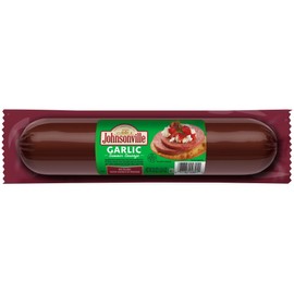 Johnsonville Garlic Summer Sausage 1/20oz, Great for Charcuterie and Cheese, Good Source of Protein